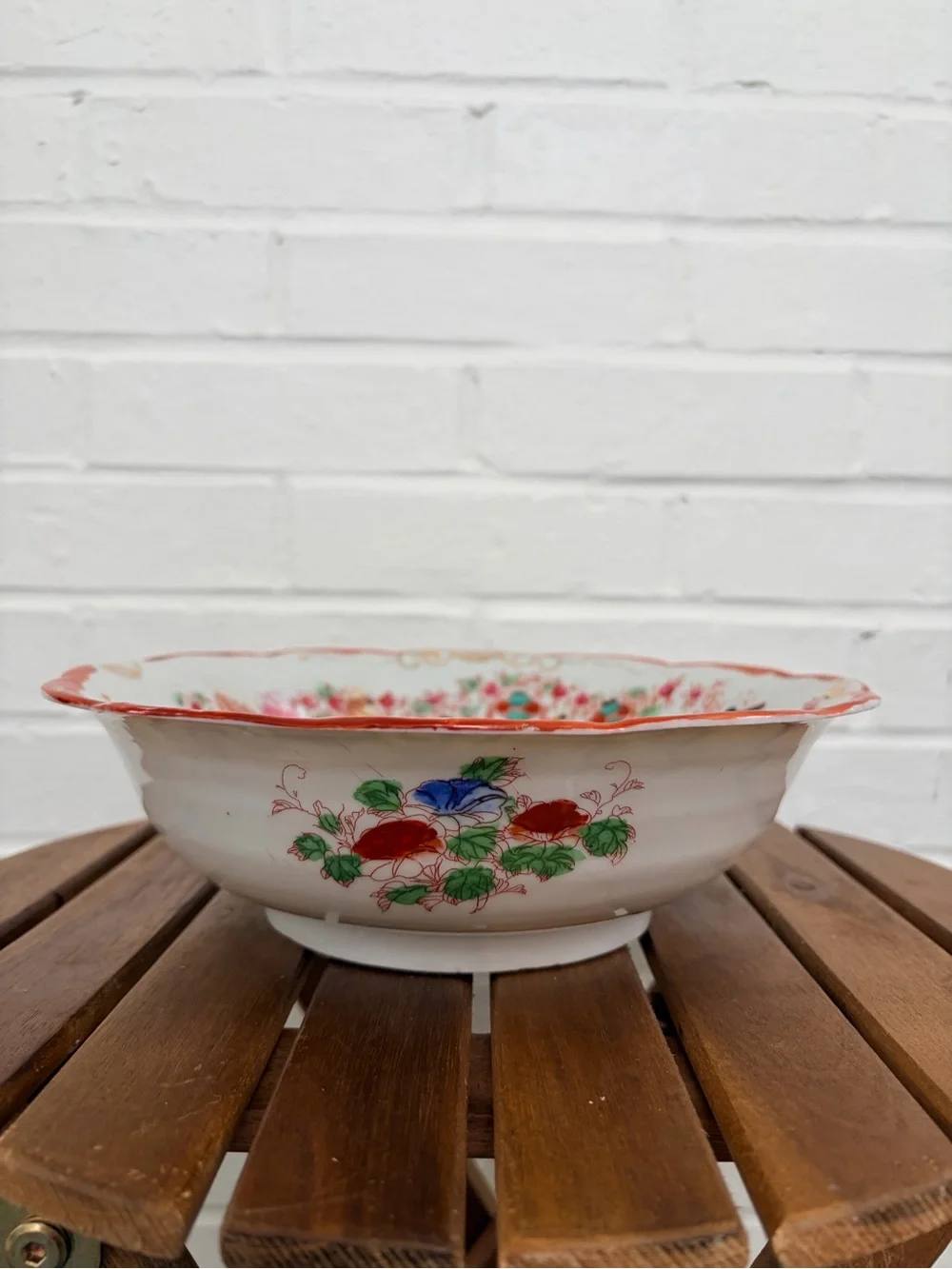 Vintage Chinese Porcelain Scenic Decorative Plate - Multicolor